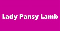 Lady Pansy Lamb - Spouse, Children, Birthday & More