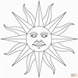Inti - Incan God of Sun coloring page | Free Printable Coloring Pages