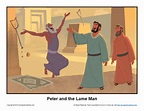 Free Peter and the Lame Man Bible Activities on Sunday School Zone