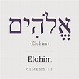 Elohim in Hebrew letters אלוהים | Learn ... | Hebrew language words ...