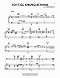 Contigo En La Distancia Partituras | Luis Miguel | Piano, Voz y Acordes ...