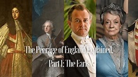 The English Peerage: The Earls | History of English Peerage | The ...