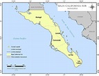 Mapa de municipios de Baja California Sur con nombres | DESCARGAR MAPAS