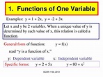 PPT - Functions of One Variable PowerPoint Presentation, free download ...