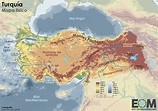 Mapa De La Meseta De Anatolia