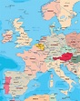 Mapa da Europa Ocidental – Educação e Transformação