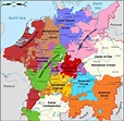 Map of the Imperial Circles of the Holy Roman Empire in 1560 [4000x4000 ...