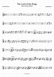 tubescore: The Lord of the Rings Easy Sheet music for Alto sax ...
