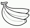 Dibujos de bananas para colorear, descargar e imprimir | Colorear imágenes
