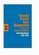 Correspondance 1933-1963 - broché - Hannah Arendt, Kurt Blumenfeld ...