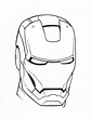 Iron Man para colorear, imprimir y pintar