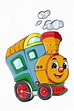 A cute train cartoon character vector illustration 2162229 Vector Art ...