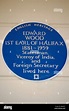 English Heritage placa azul marcando una casa de Edward wood, primer ...
