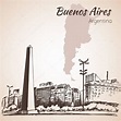 Dibujos: obelisco buenos aires dibujo | Paisaje con obelisco en Buenos ...
