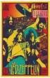Framed Led Zeppelin Psychedelic Illustration Poster Led Zeppelin ...