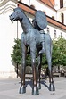 Equestrian statue of Jobst of Moravia by Jaroslav Róna in Brno (Czech ...