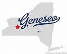 Map of Geneseo, NY, New York