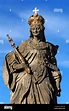 Detail of the statue of Empress Cunigunde with crown and scepter ...