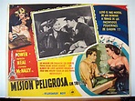 "MISION PELIGROSA" MOVIE POSTER - "DIPLOMATIC COURRIER" MOVIE POSTER