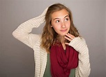 Teenage Girl with a Curious Expression Stock Image - Image of ...