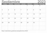 Calendario Septiembre 2023 de España en español ☑️ Calendario.Gratis