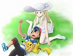 Ash and Lillie by kashikoma on DeviantArt