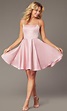 Backless Short Homecoming Party Dress with Corset | Pink dress short ...