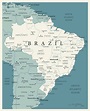 Mapas de Brasil - mapas políticos, físicos, mudos. Para descargar.