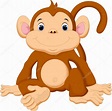 Cute baby monkey cartoon Stock Vector Image by ©irwanjos2 #85858220