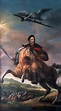 "Equestrian portrait of John III Sobieski against the battle of Vienna." Anonymous - Artwork on ...