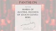Maria of Austria, Duchess of Jülich-Cleves-Berg Biography - Duchess of ...
