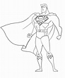 Impresionante Superman para colorear, imprimir e dibujar –ColoringOnly.Com