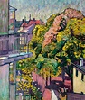 ADOLF ERBSLÖH Frühling, Blick aus dem Atelier 1909 | German art, German ...