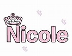 Nicole | Imágenes de nombres, Moldes de letras cursiva, Libros de ...