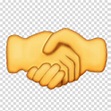 Both hands doing hand shaking gesture art, Emojipedia Gesture Handshake ...