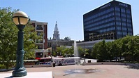 Downtown Lafayette and the Riehle Plaza in Indiana image - Free stock ...