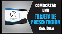 Como hacer una tarjeta de presentación FÁCIL en CorelDraw - YouTube
