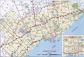 Toronto ON map surrounding area, free printable map highway Toronto city