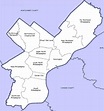Map of Philadelphia neighborhood: surrounding area and suburbs of ...