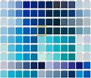 love all the colors of blue | Blue shades colors, Blue interior paint ...