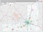 Dothan, AL Metro Area Wall Map Premium Style by MarketMAPS - MapSales
