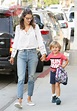 Alessandra Ambrosio walks her son Noah hand in hand to school who looks ...