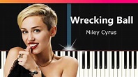 Miley Cyrus - "Wrecking Ball" EASY Piano Tutorial - Chords - How To ...