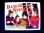 DANGER STREET-1947-FILM NOIR-JANE WITHERS-HALF SHEET VG: Very Good ...