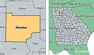 Cherokee County, Georgia / Map of Cherokee County, GA / Where is ...