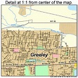 Greeley Colorado Street Map 0832155
