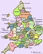england ~ counties Counties Of England, England Map, England Ireland ...