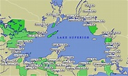 Map of Lake Superior WaterFalls