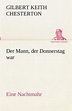 Der Mann, Der Donnerstag War, G K Chesterton | 9783842488847 | Boeken ...