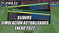 FIFA 22 | MEJORES SLIDERS PARA SIMULACION REALISTA - YouTube